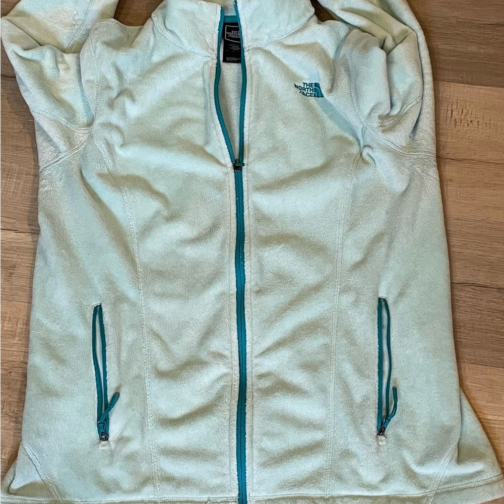 The North Face Women's Helata Full Zip Fleece Jacket Opal Blue Size Large